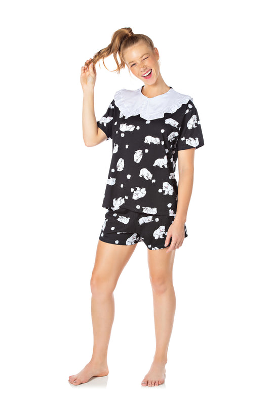 Polar Bear Short Pajama Set