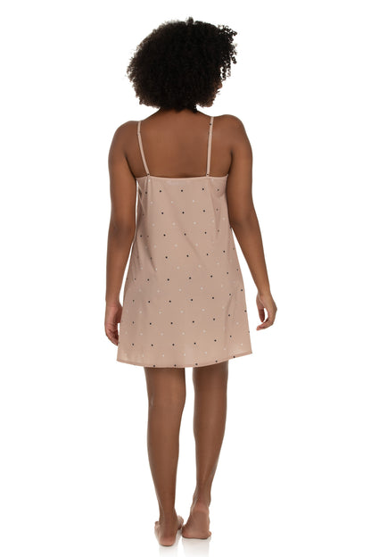 Nude Polka Dot Nightgown