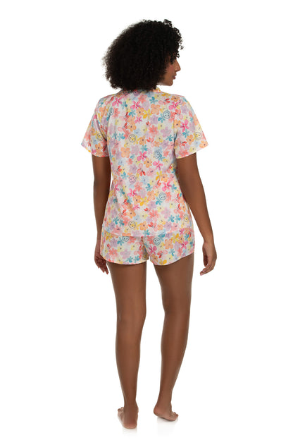 Smile Flowers Colorful Pajama Set