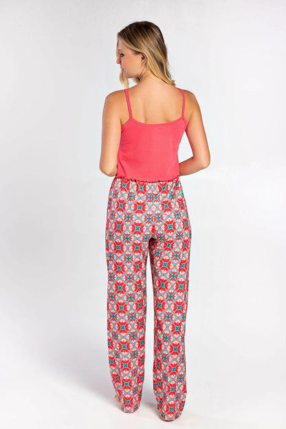 3-Piece Set Colorful Print Pajama Set