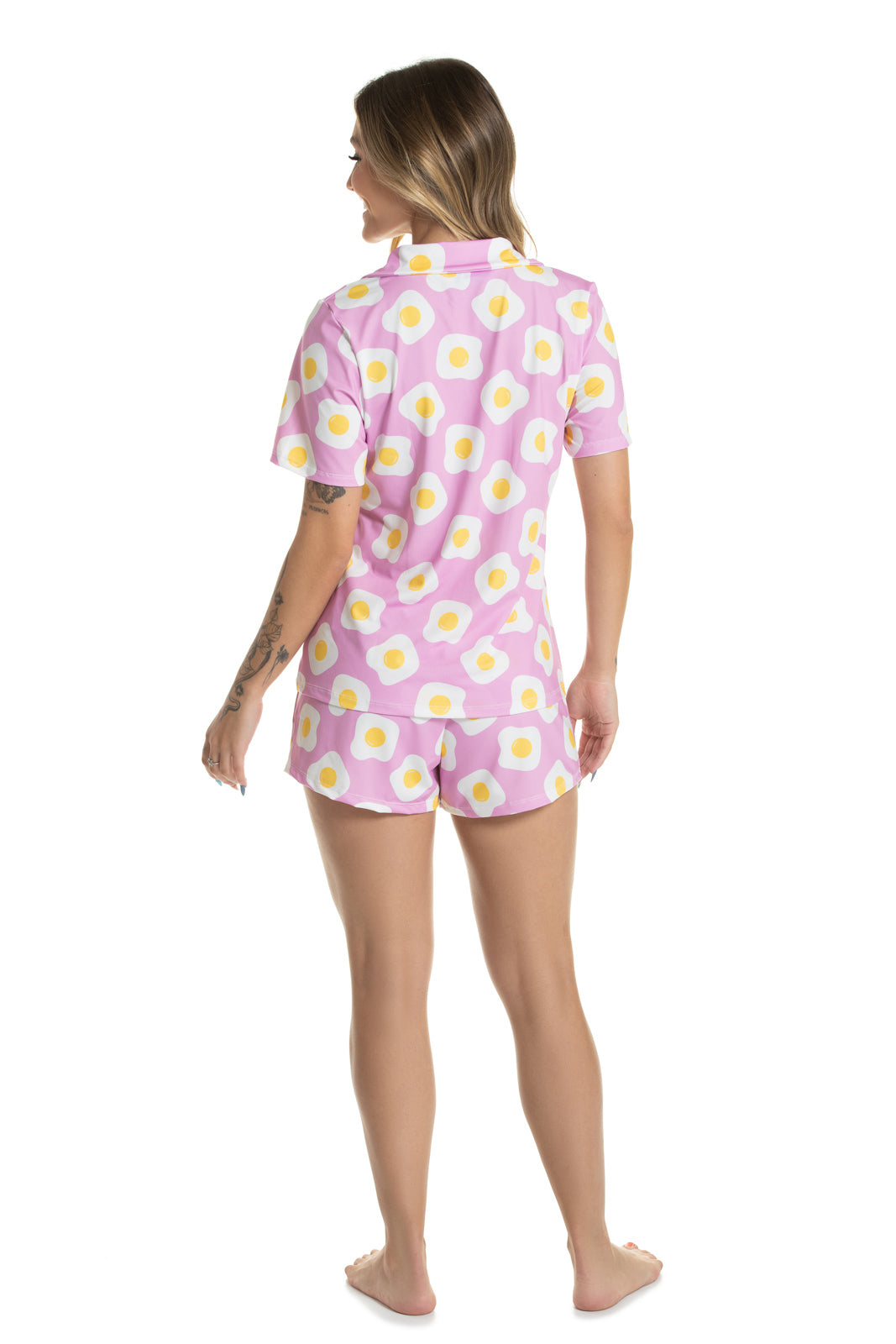 Fried Egg Pink Pajama Set