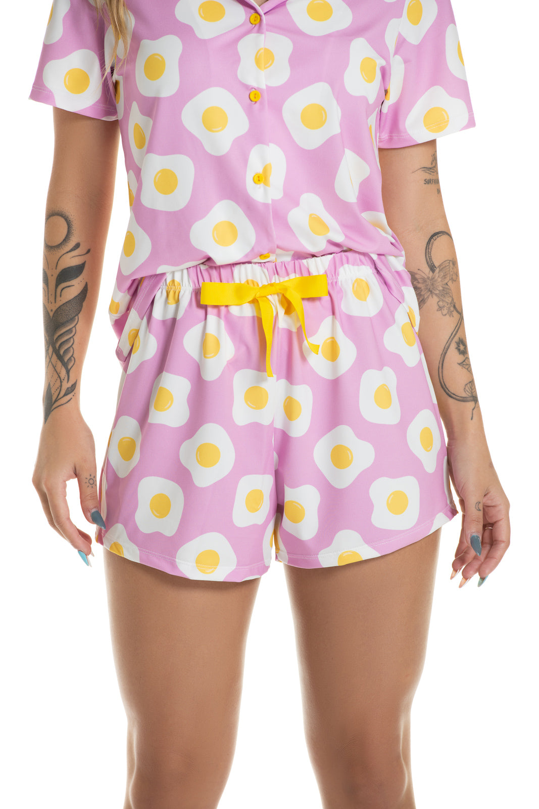 Fried Egg Pink Pajama Set