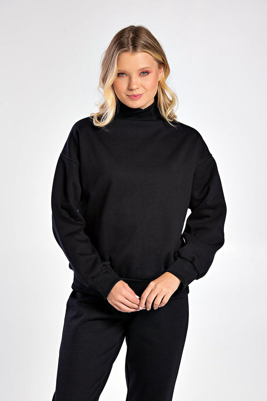 Black Sweatshirt Set