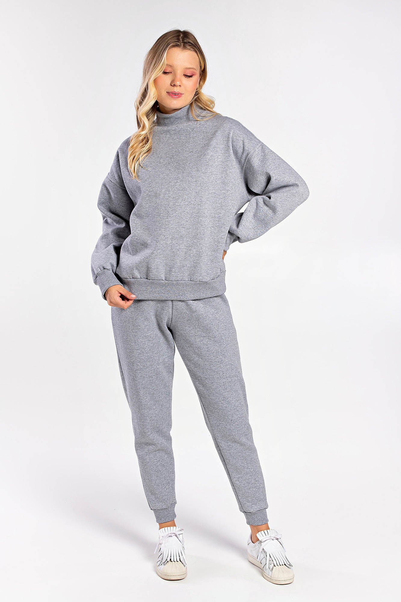 Grey Sweatshirt Set