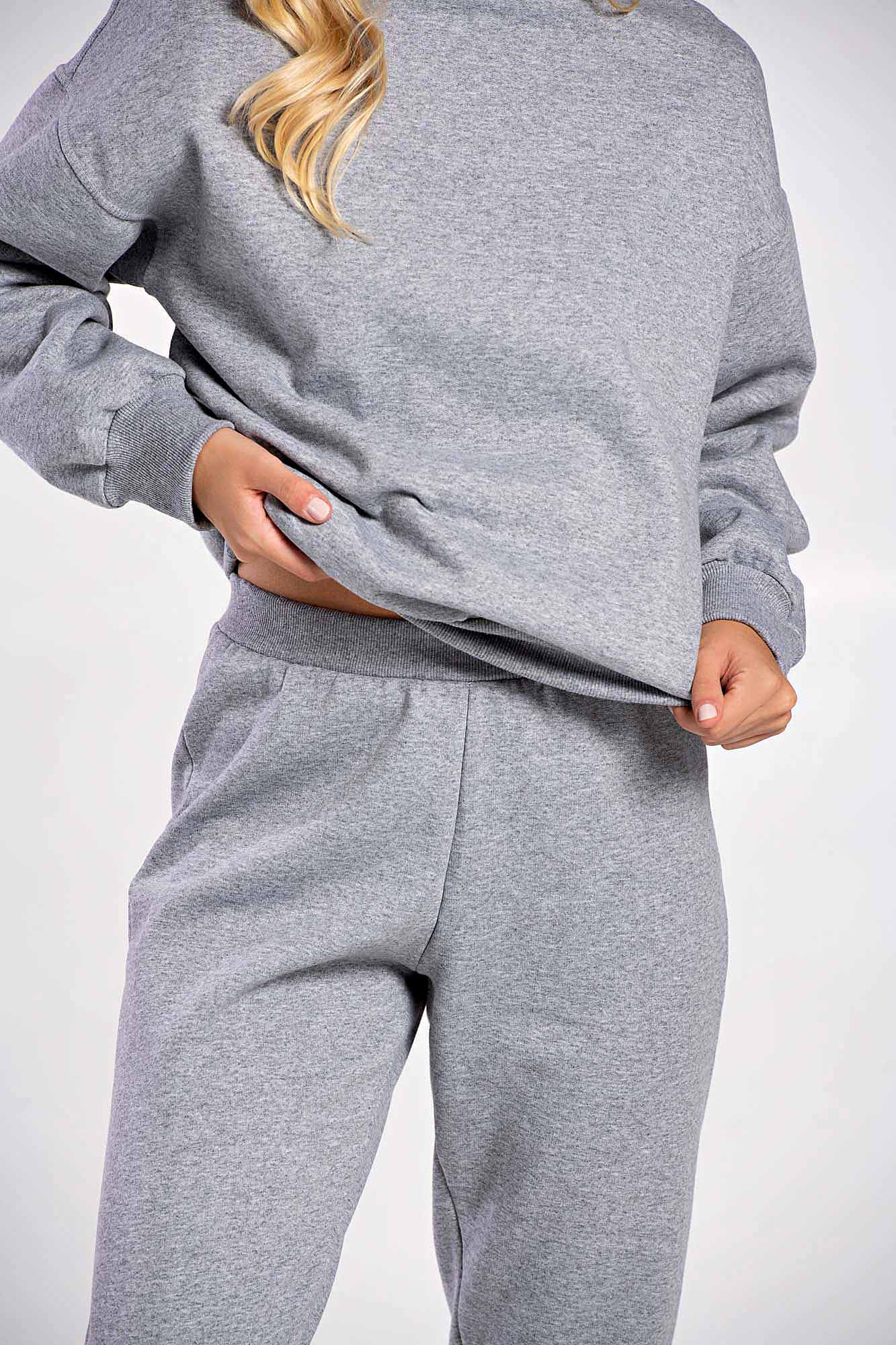 Grey Sweatshirt Set