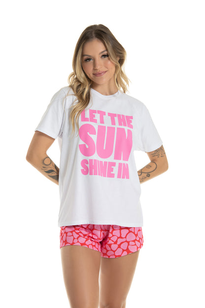 Let The Sun Shine In Short Pajama Set