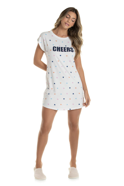 Cheers Mini Hearts Nightgown