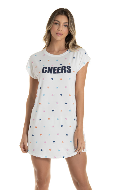 Cheers Mini Hearts Nightgown