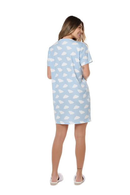 Light Blue Clouds Nightgown