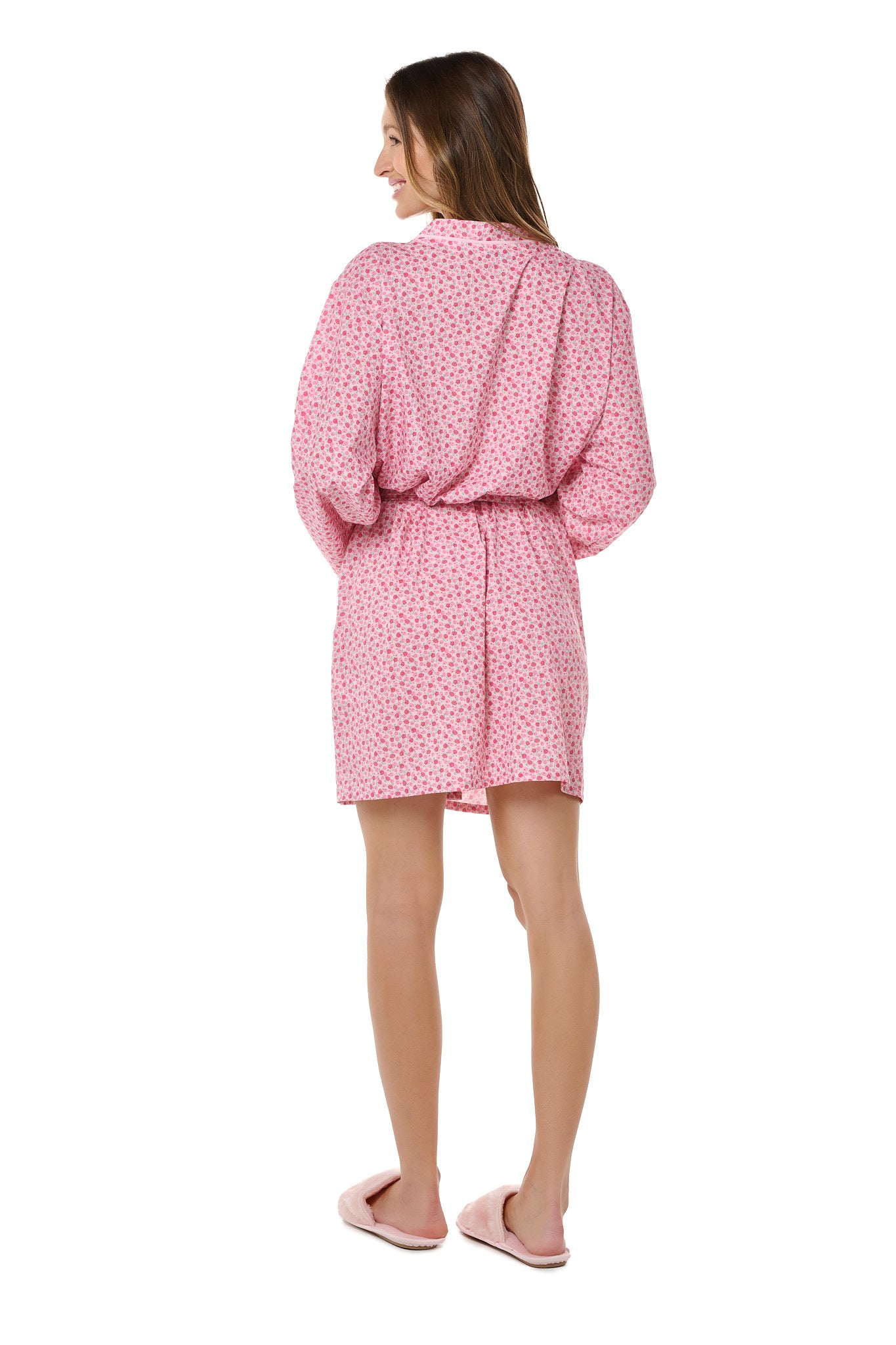 Mini Floral Pink Robe