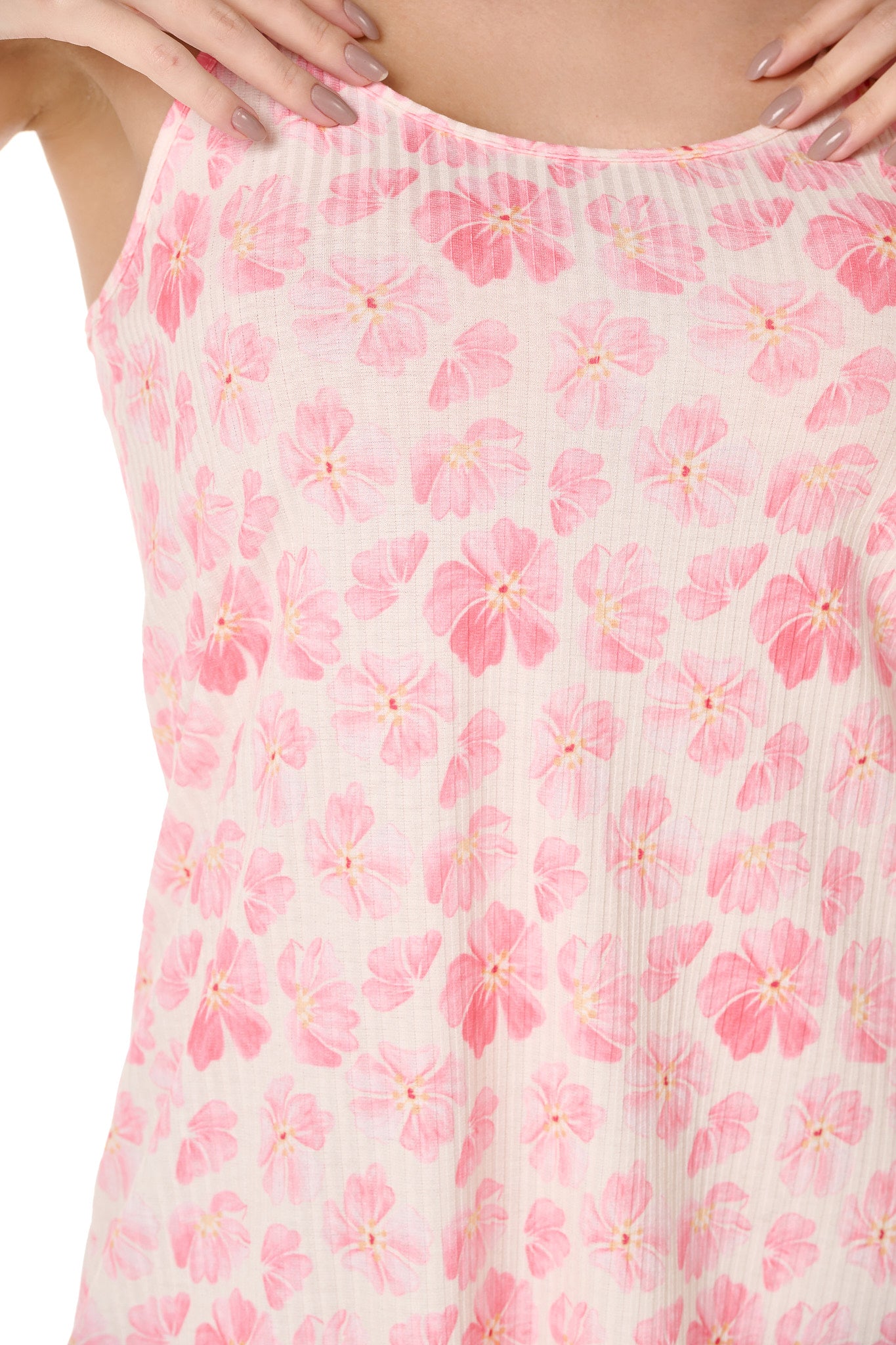 Pink Floral Nightgown